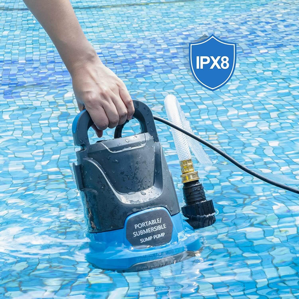Pompa Sommersa per Acqua – Pompa per Svuotamento Piscina - BremBux