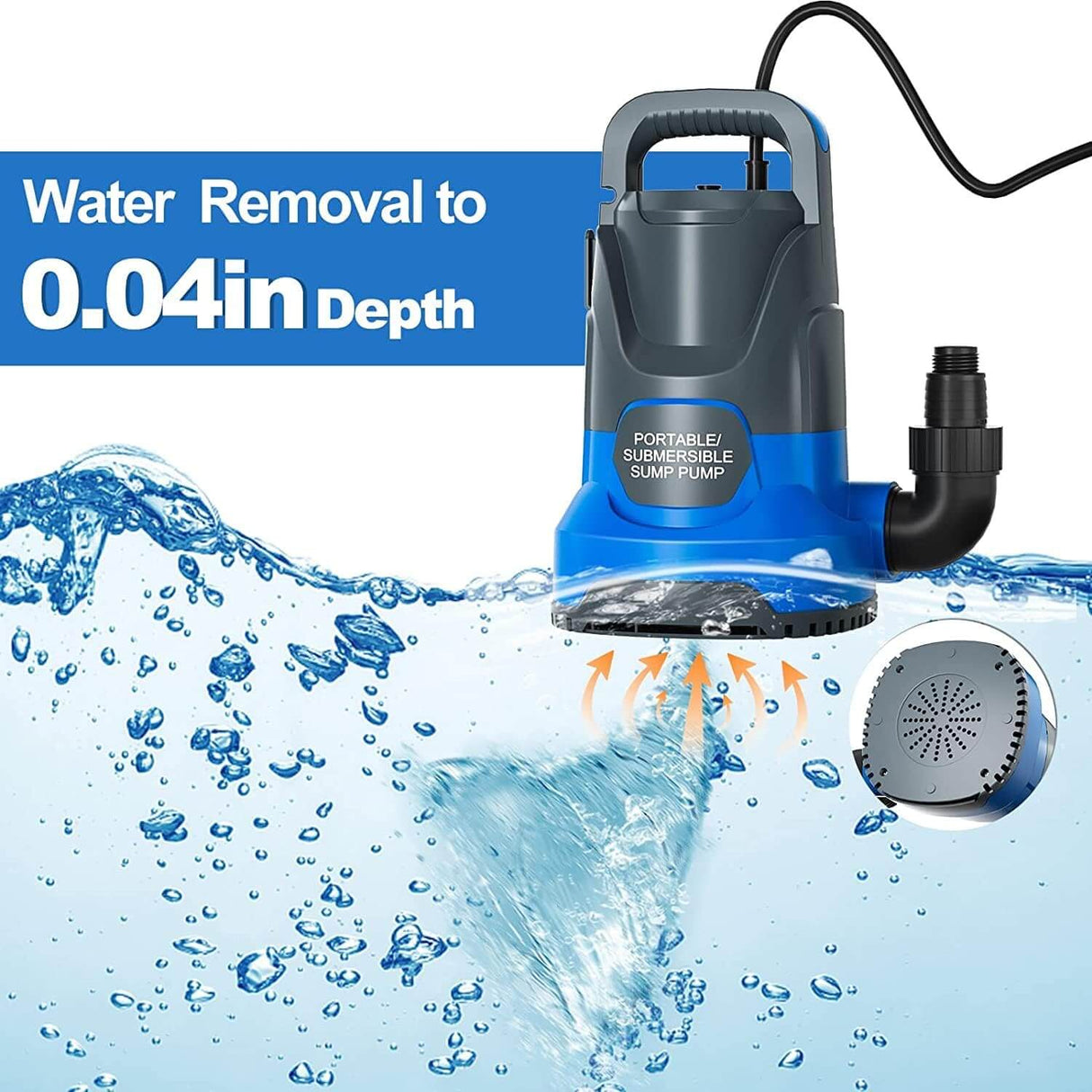 Pompa Sommersa per Acqua – Pompa per Svuotamento Piscina - BremBux
